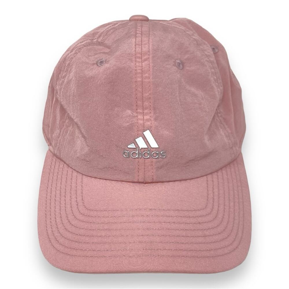 Adidas Pink Metallic Adjustable Baseball Cap Hat Youth Size